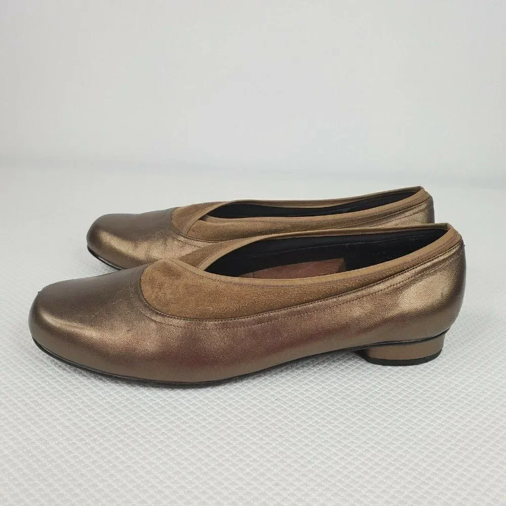 Ros Hommerson Marion Ballet Flat Bronze Nappa 11 W